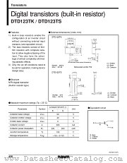 DTD123T datasheet pdf ROHM
