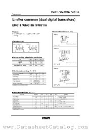 FMG11A datasheet pdf ROHM