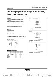 UMH11N datasheet pdf ROHM