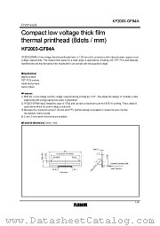 KF2003-GF84A datasheet pdf ROHM
