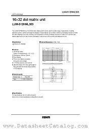 LUM-512HML303 datasheet pdf ROHM