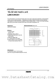 LUM-512HU351 datasheet pdf ROHM