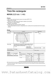 MCR25 datasheet pdf ROHM