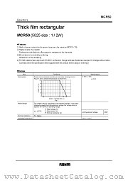 MCR50 datasheet pdf ROHM