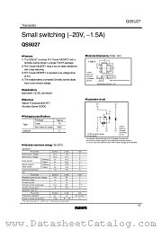 QS5U27 datasheet pdf ROHM