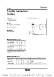 RB060L-40 datasheet pdf ROHM