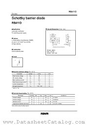 RB411D datasheet pdf ROHM