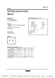 RB471E datasheet pdf ROHM