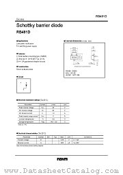 RB491D datasheet pdf ROHM