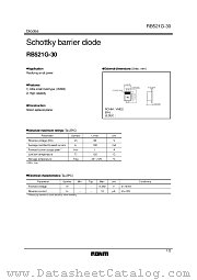RB521G-30 datasheet pdf ROHM