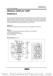 RCM1637U-A datasheet pdf ROHM
