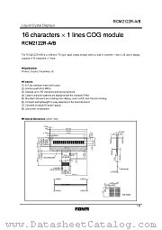 RCM2122R-A/B datasheet pdf ROHM