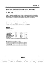 RPM871-H7 datasheet pdf ROHM