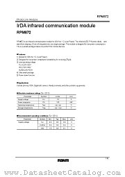 RPM872 datasheet pdf ROHM