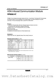 RPM960-H7 datasheet pdf ROHM
