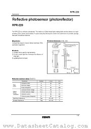 RPR-220 datasheet pdf ROHM
