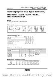 UMG1N datasheet pdf ROHM