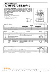 DWR70BB30 datasheet pdf SanRex