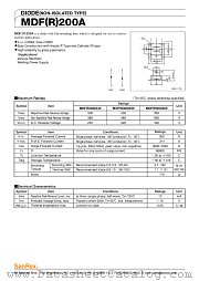 MDR200A40 datasheet pdf SanRex