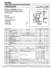 TMG20C60F datasheet pdf SanRex