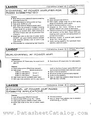 LA4505 datasheet pdf SANYO