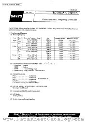 LC7020BK datasheet pdf SANYO