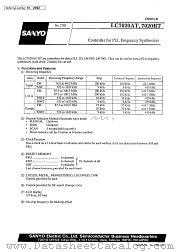 LC7020BT datasheet pdf SANYO