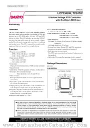 LC72347 datasheet pdf SANYO