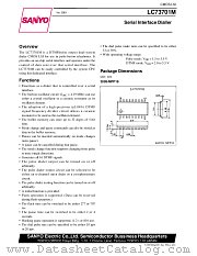 LC72701M datasheet pdf SANYO