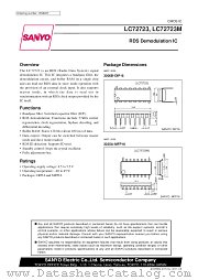 LC72723 datasheet pdf SANYO