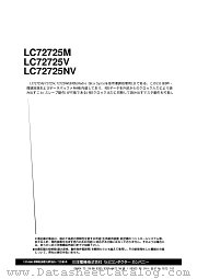 LC72725NV datasheet pdf SANYO