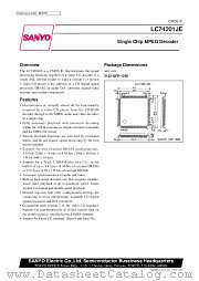 LC74201JE datasheet pdf SANYO