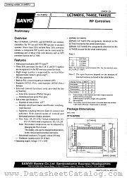 LC74401E datasheet pdf SANYO