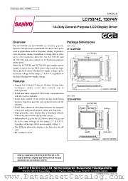 LC75874 datasheet pdf SANYO