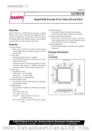 LC78011E datasheet pdf SANYO