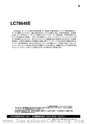 LC78646E datasheet pdf SANYO