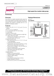 LC89210 datasheet pdf SANYO