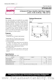 STK400-020 datasheet pdf SANYO
