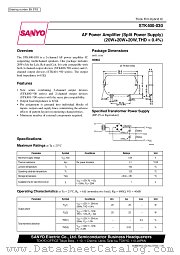 STK400-030 datasheet pdf SANYO