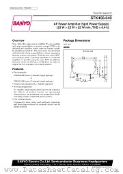 STK400-040 datasheet pdf SANYO