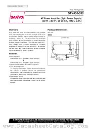 STK400-050 datasheet pdf SANYO