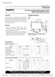 STK400-060 datasheet pdf SANYO