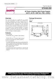 STK400-290 datasheet pdf SANYO