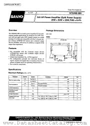 STK400-490 datasheet pdf SANYO