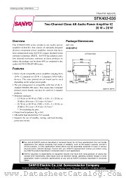 STK402-050 datasheet pdf SANYO
