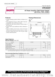 STK4030V datasheet pdf SANYO
