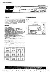 STK405-050 datasheet pdf SANYO