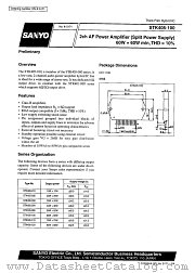 STK405-100 datasheet pdf SANYO
