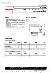 STK4050 datasheet pdf SANYO