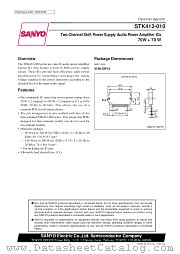 STK412-010 datasheet pdf SANYO